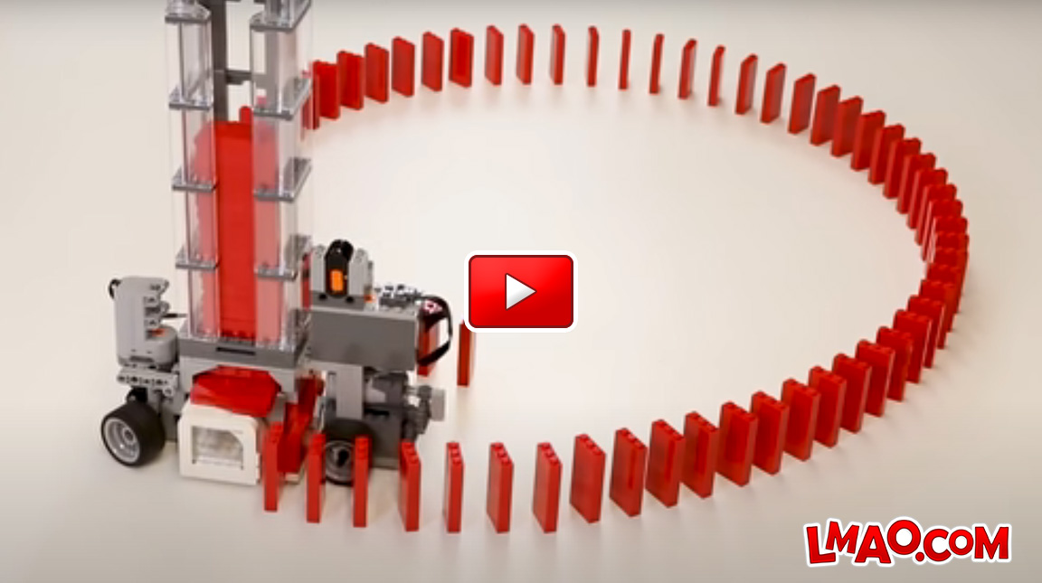 Lego domino machine best sale